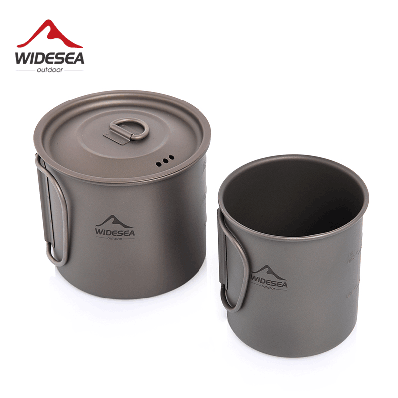 Camping Cooking Trangia - Taza de titanio Widesea para camping,