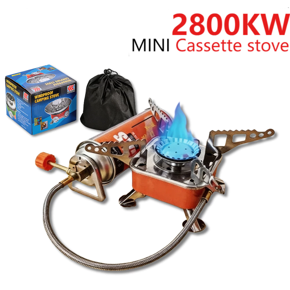 Camping Cooking On Fire - Mini Estufa Cuadrada Portátil para Exteriores,