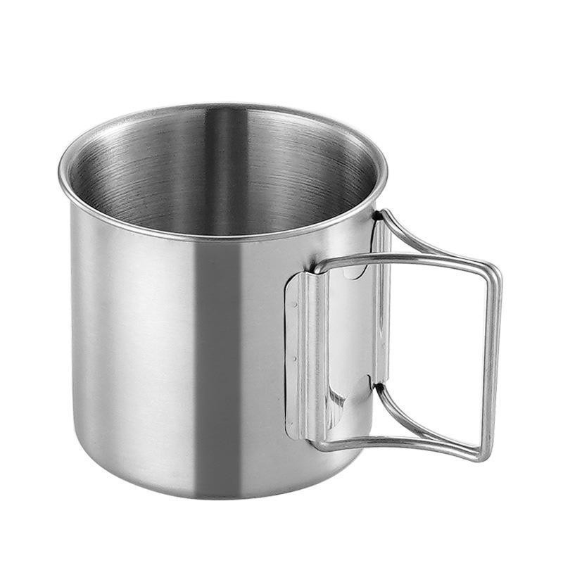 Quality Camping Cooking Set - Taza de acero inoxidable para acampar,