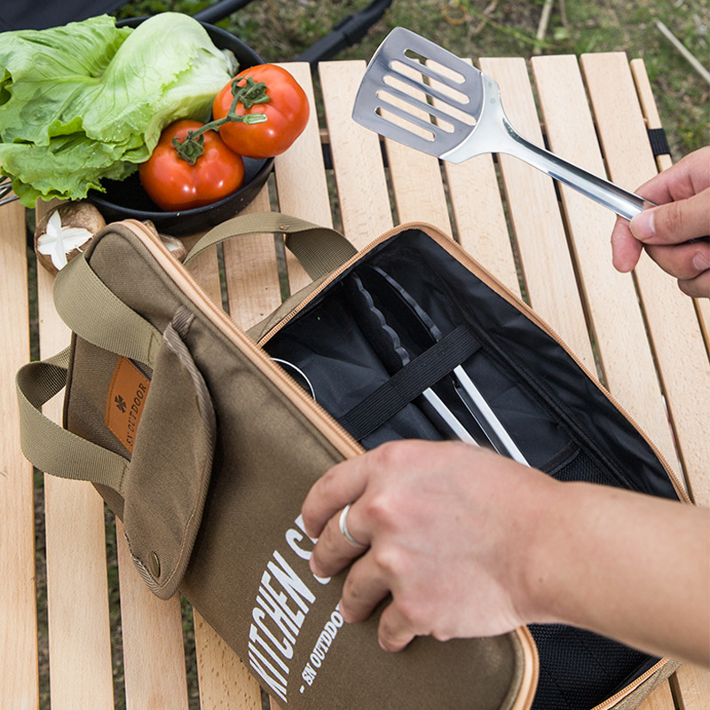 Camping Cooking Cutlery Set - Juego de Utensilios de Cocina para