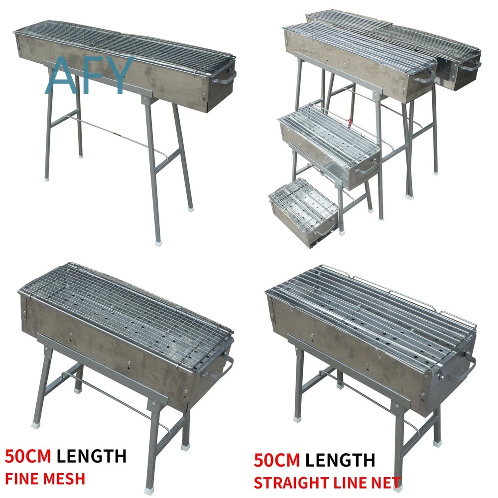Camping Cooking Set Compact - Parrilla Portátil Plegable de Carbón para