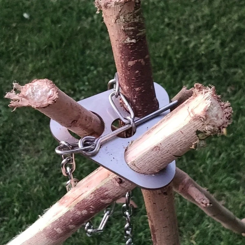 Camping Cooking Tripod - Trípode Portátil Desmontable para Barbacoa al