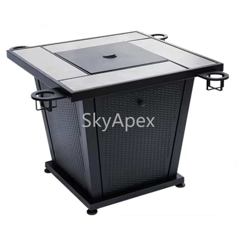 Camping Cooking Fire Pit - Mesa multifuncional de acero inoxidable de