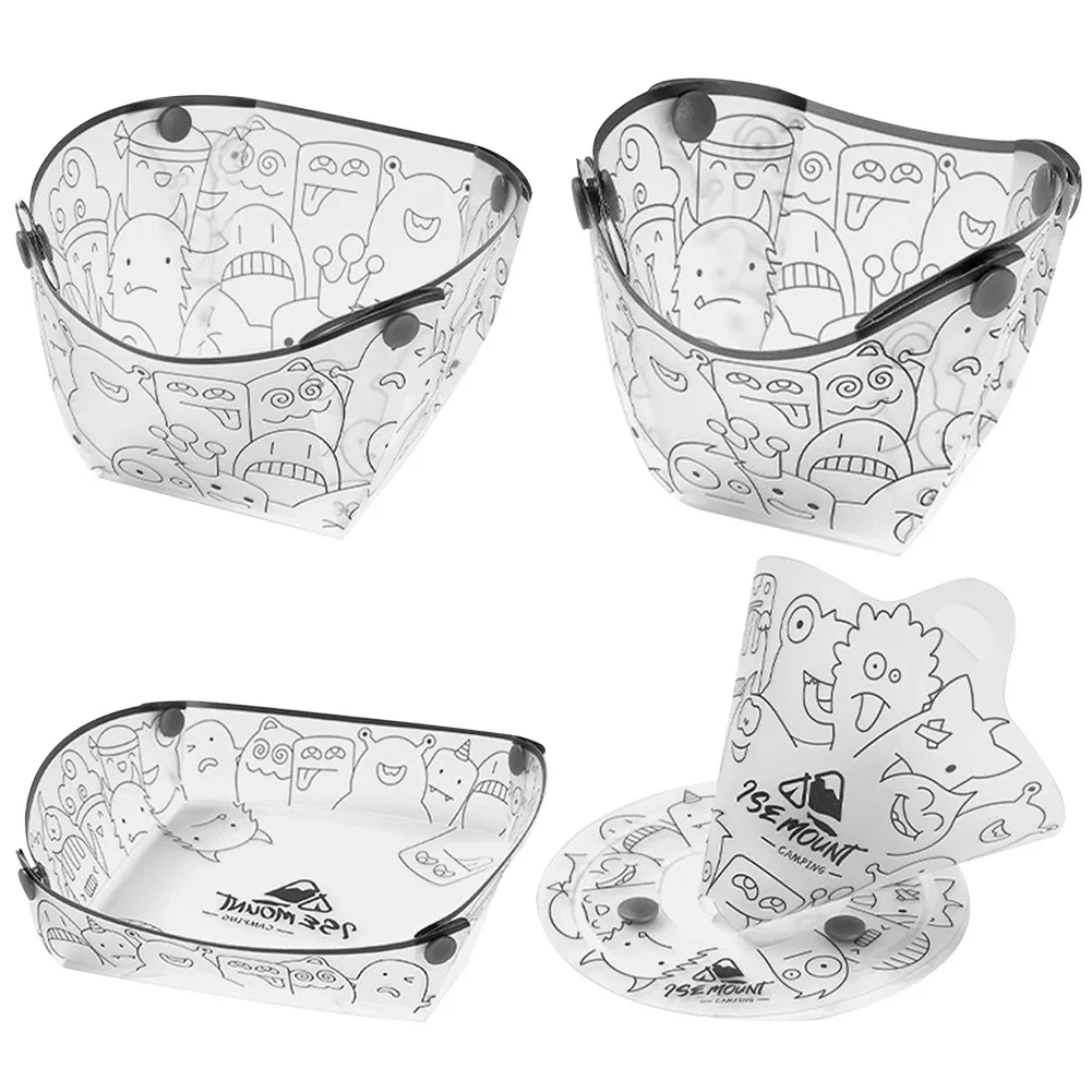Camping Cooking Tray - Vajilla plegable de PP, juego de