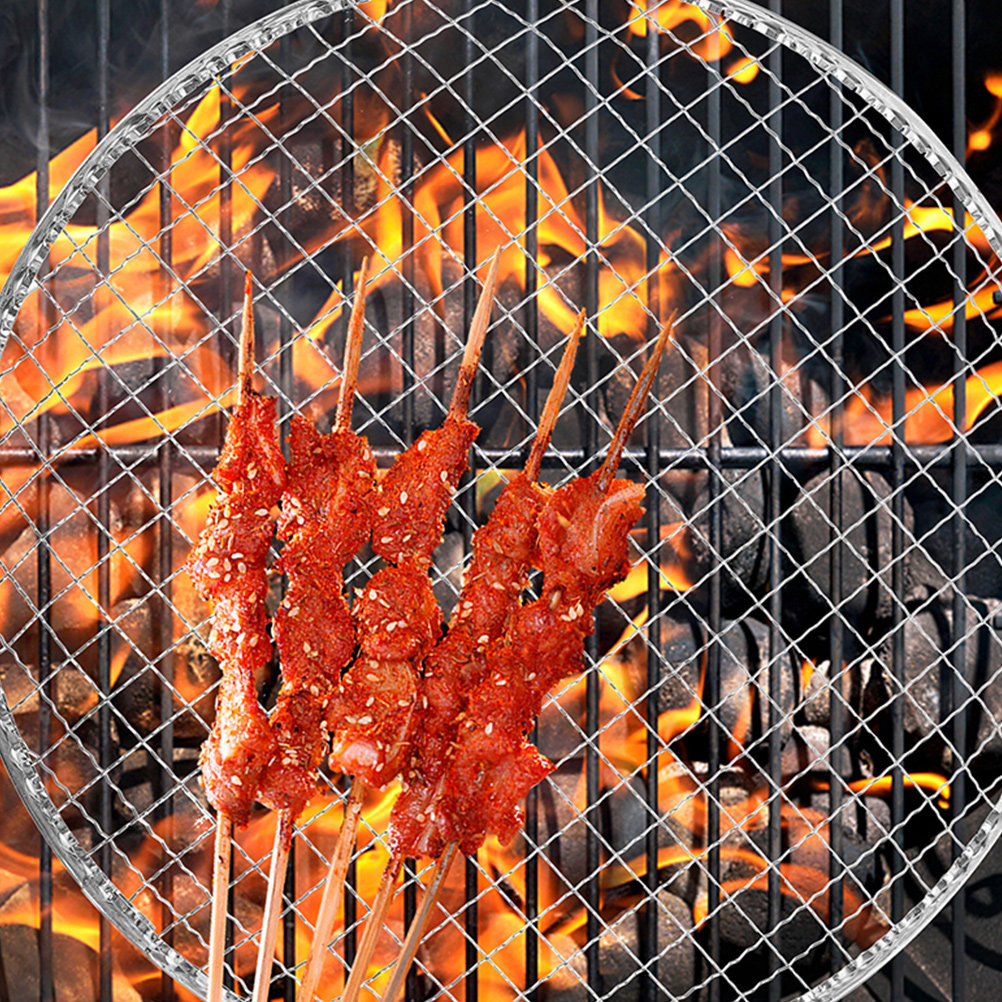 Camping Cooking Fire Pit - 10 Rejillas Redondas de Malla para