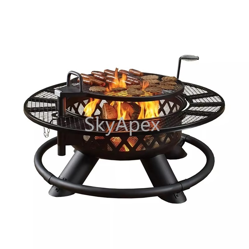 Camping Cooking Fire Pit - Parrilla de barbacoa de Metal de