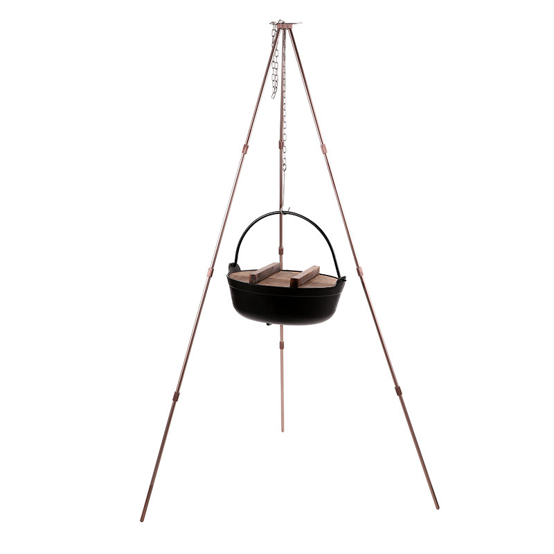 Camping Cooking Hanger - CAMPINGMOON MS-105-BK MS-105-BRZ Soporte para Parrilla