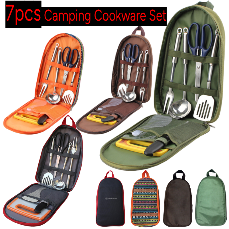 Camping Cooking Pack - Juego de utensilios de cocina para