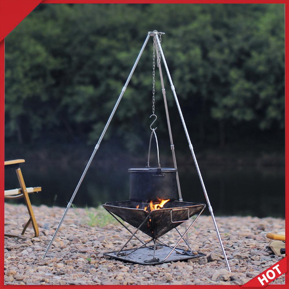 Camping Cooking Tripod - Trípode portátil para cocinar al aire