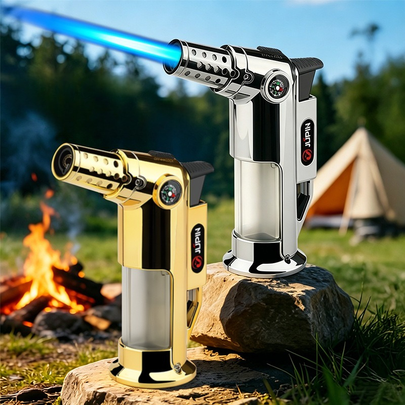 Camping Cooking Jet - Encendedor de butano recargable con brújula,