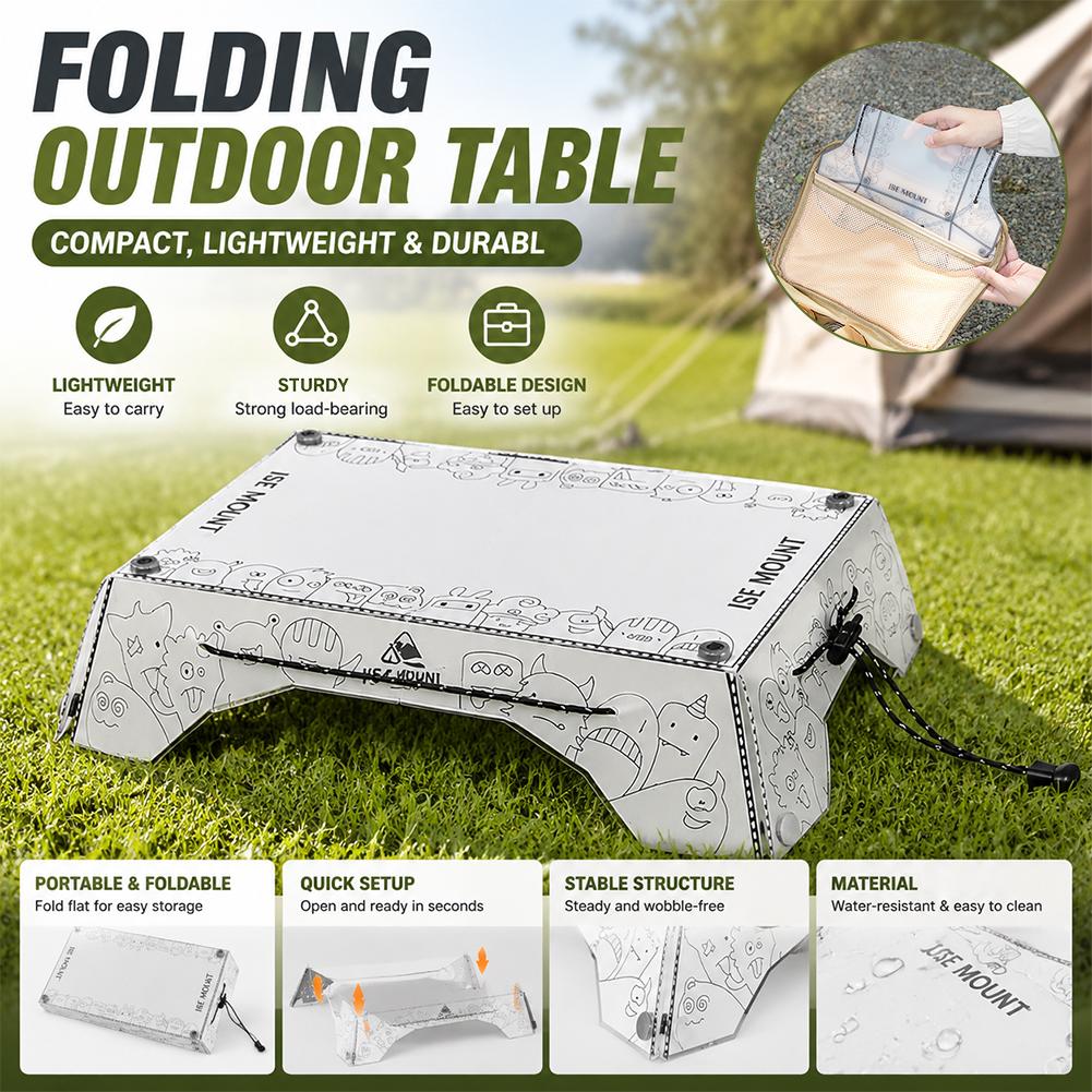 Camping Cooking Tray - Mesa Plegable Portátil para Camping, Ligera,