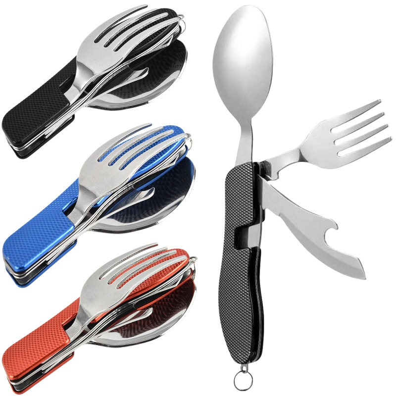 Camping Cooking Cutlery Set - Juego de utensilios plegables para acampar