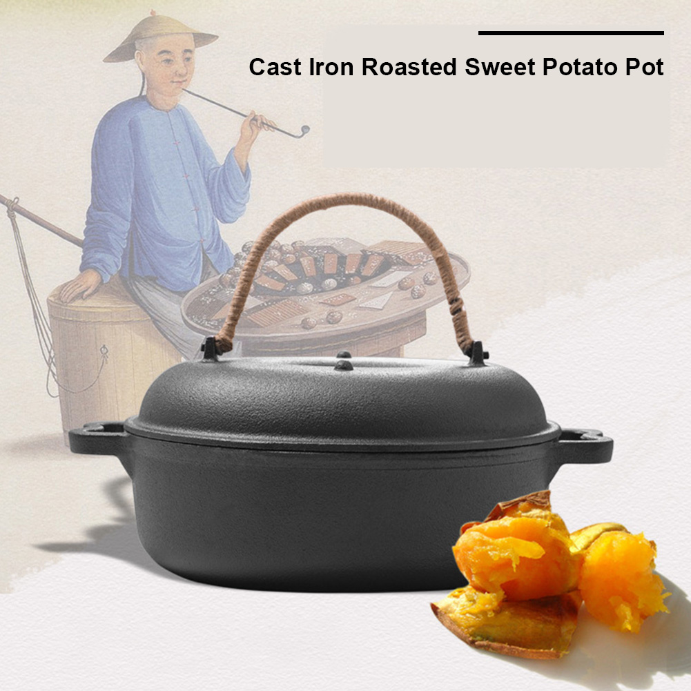 Camping Cooking Vegetables - Olla de hierro fundido de 28