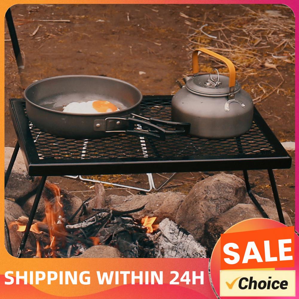 Camping Cooking Fire Pit - Parrilla Plegable para Fogata, Rejilla Resistente