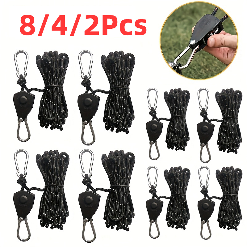 Camping Cooking Hanger - Tendedero de cuerda para tienda de