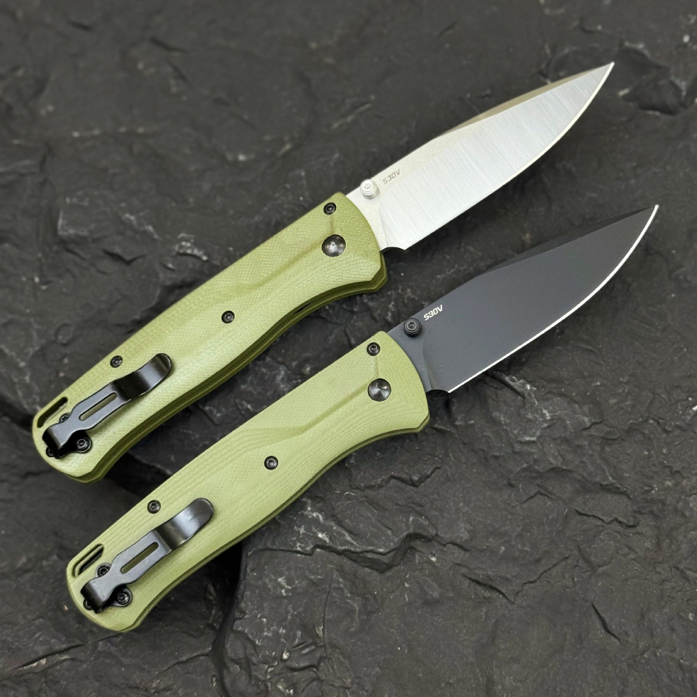 Camping Cooking In Forest - Navaja Plegable Multifuncional G10 BM 535
