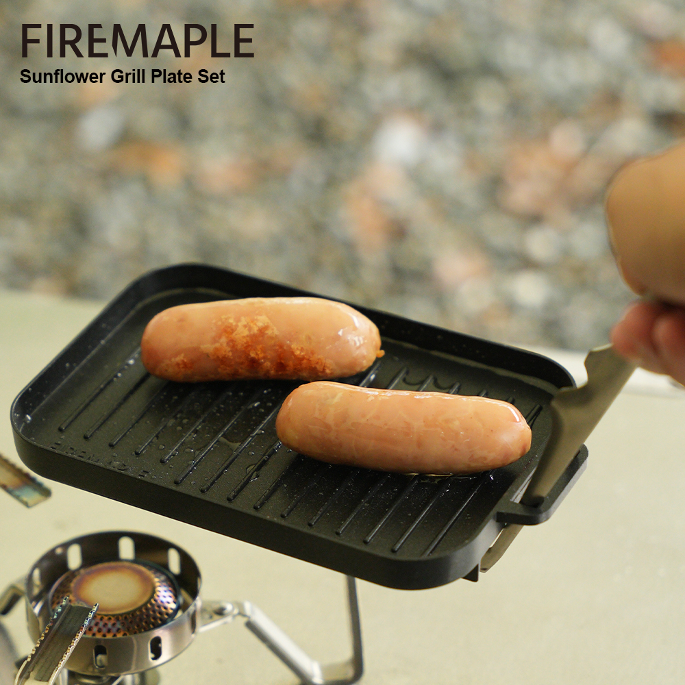 Camping Cooking On Fire - FireMaple-Juego de Mini platos para parrilla,