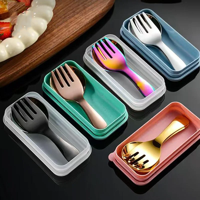 Camping Cooking Kit Box - Juego de vajilla de 2 uds.,