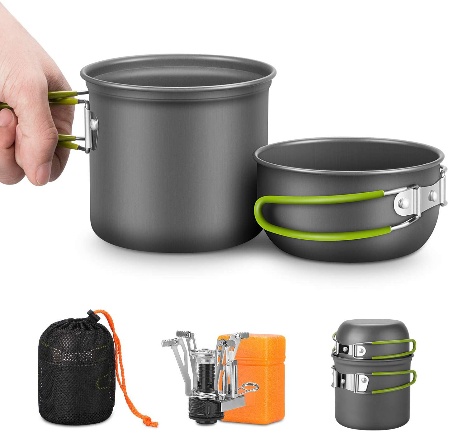 Camping Cooking Kit Box - Kit de utensilios de cocina para