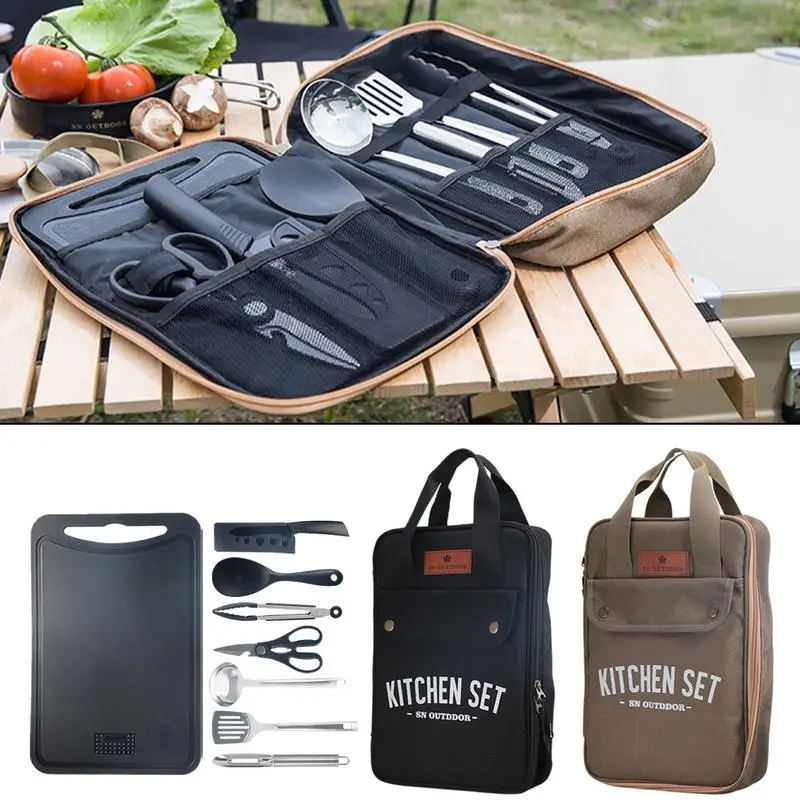 Camping Cooking Cutlery Set - Juego de Utensilios de Cocina para