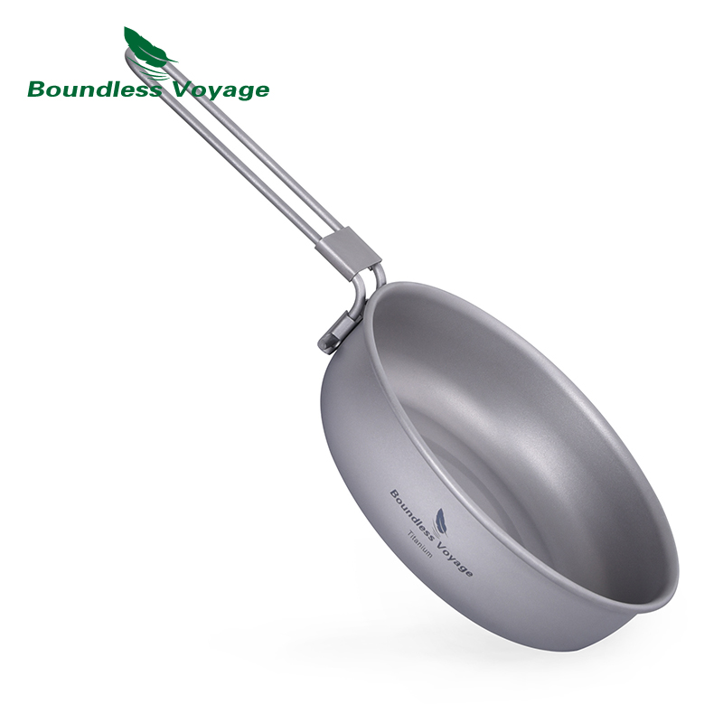 Camping Cooking Wok - Sartén de titanio ultraligera Boundless Voyage