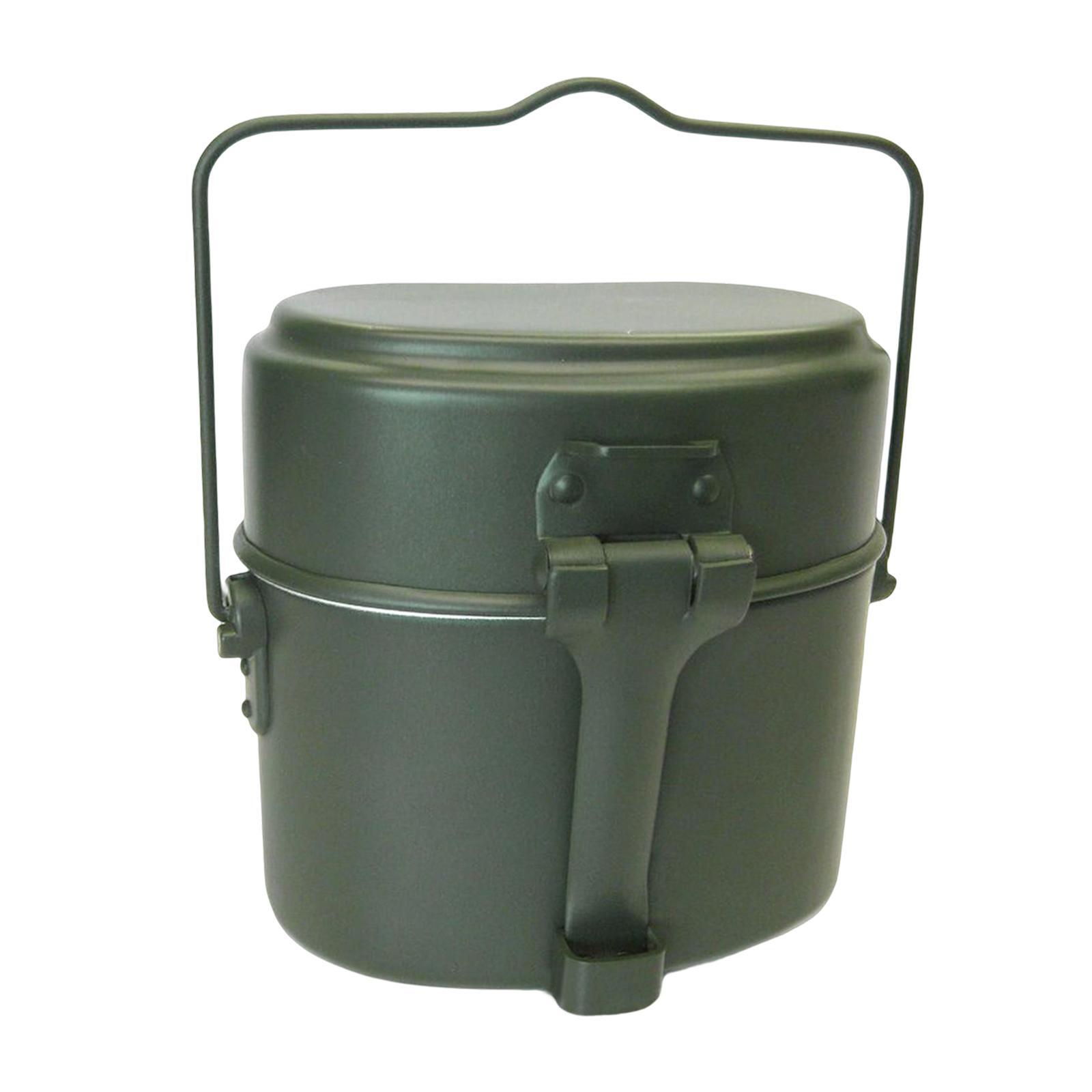 Camping Cooking Kit Box - Juego de 3 piezas de ollas