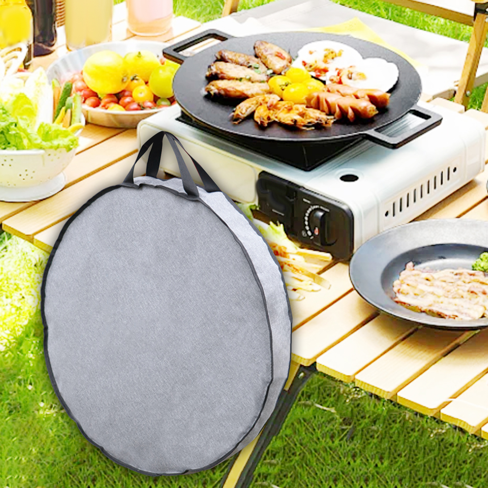 Camping Cooking Pack - Bolsa para sartén para acampar, organizador