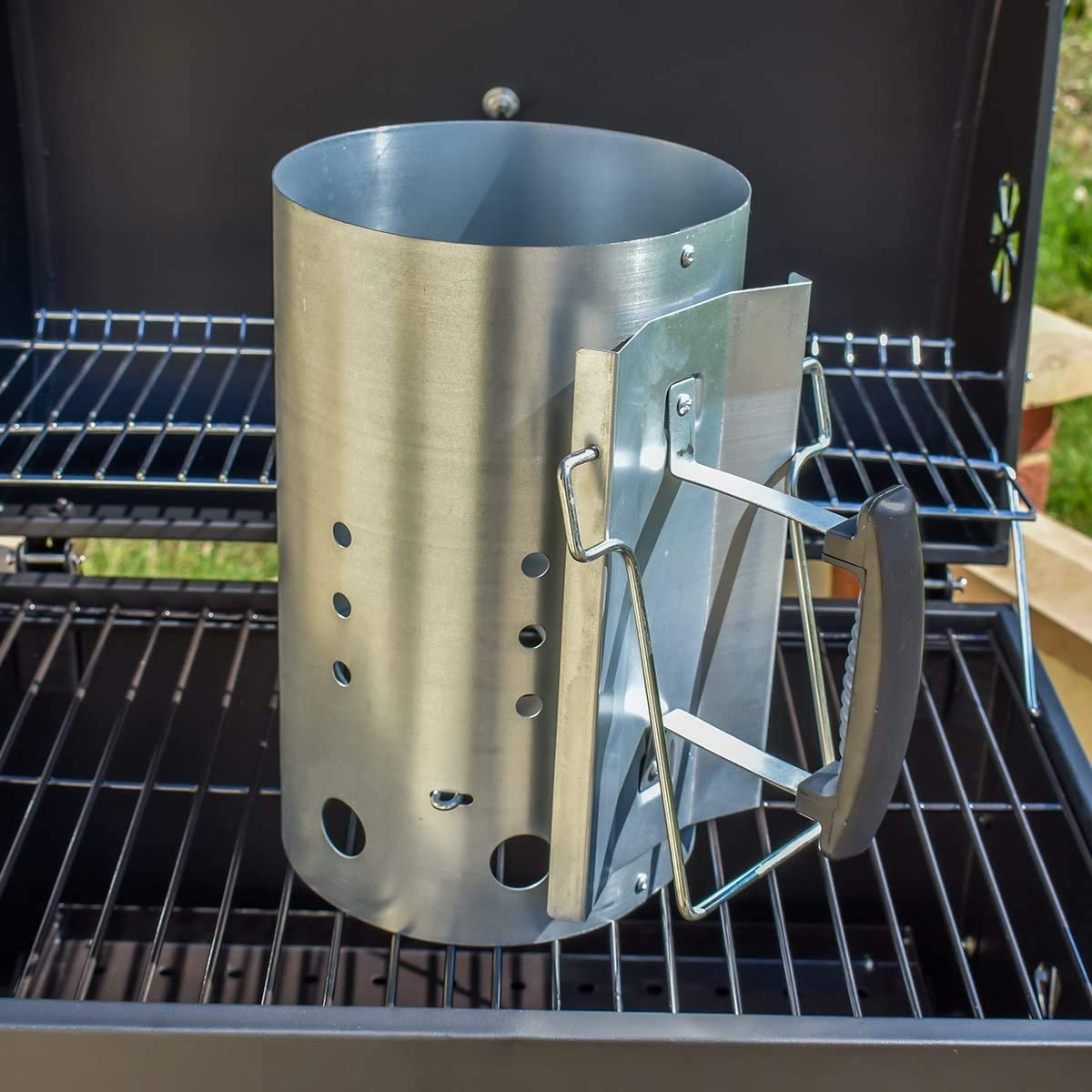 Charcoal Chimney Starter - Arrancador de chimenea con mango de