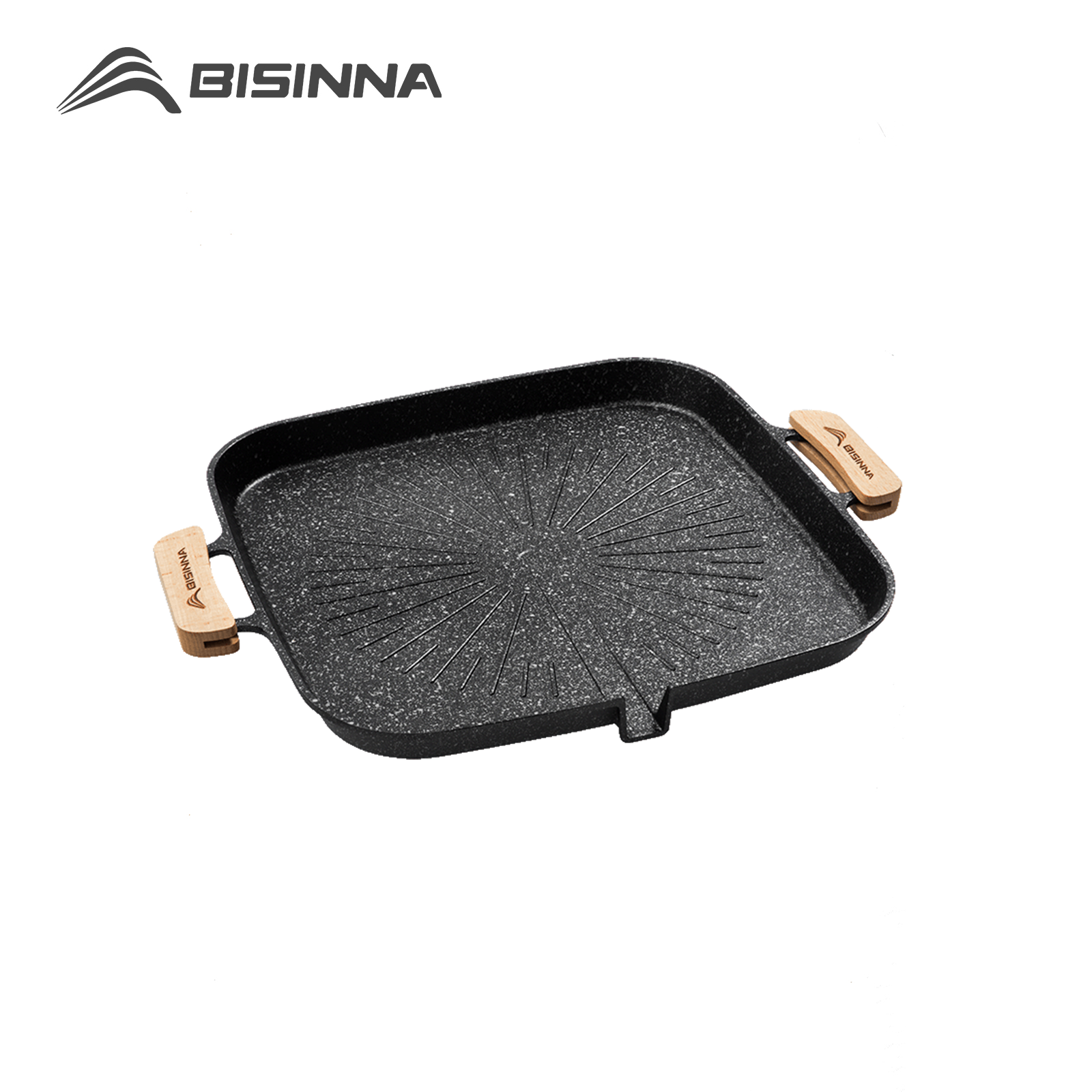 Camping Cooking Tray - BISINNA-sartén cuadrada para parrilla de barbacoa,