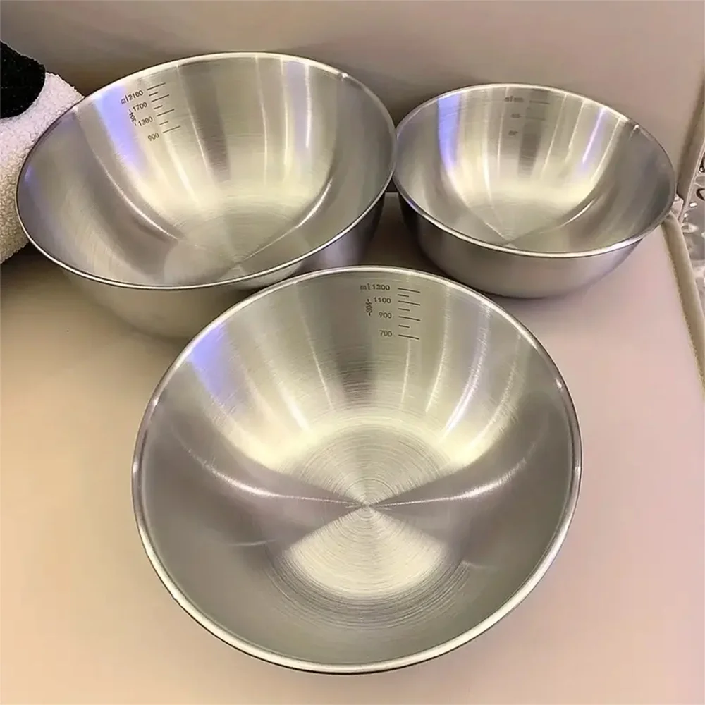 Camping Cooking Pan Set - Juego de 3 Tazones de Acero