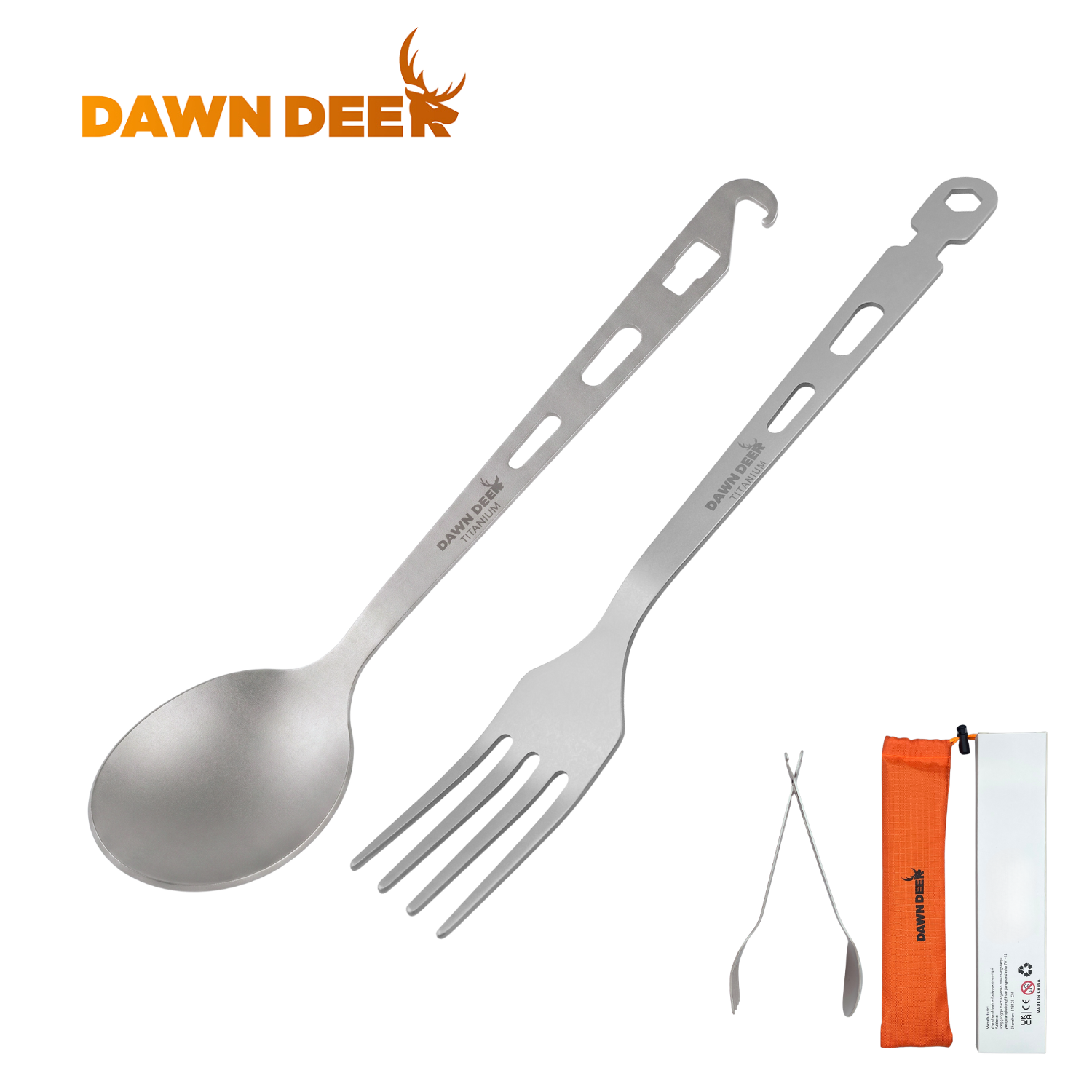Camping Cooking Trangia - Juego de Cuchara y Tenedor de