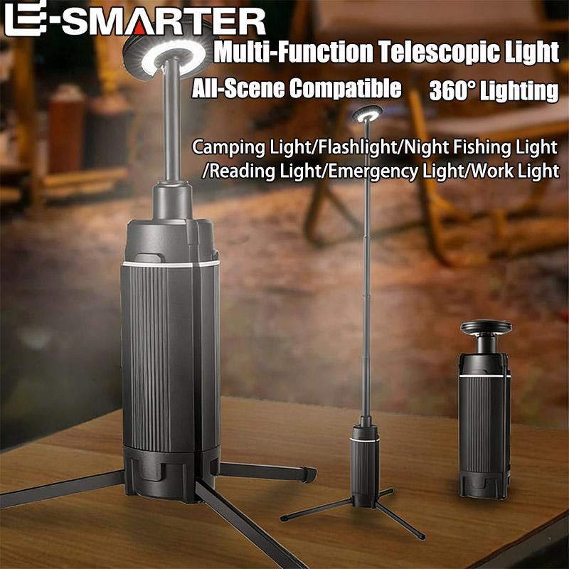 Camping Cooking Tripod - Linterna portátil para acampar, luz LED