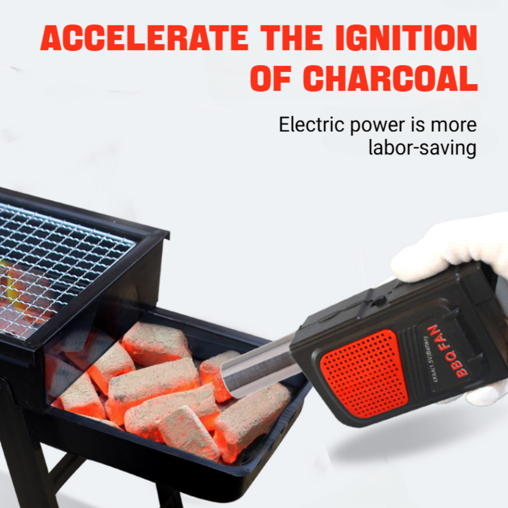 Camping Cooking On Fire - Soplador de barbacoa eléctrico multifuncional, ventilador