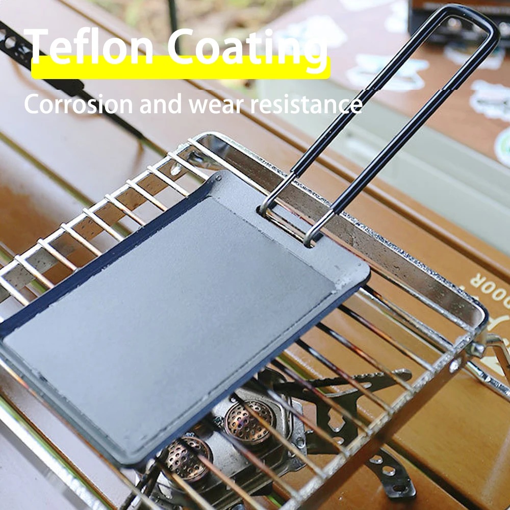 Camping Cooking Tray - Sartén pequeña para camping, para carne