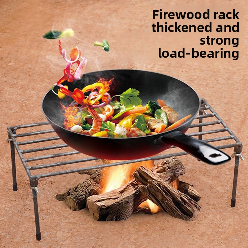 Camping Cooking Tripod - Soporte de Acero para Ollas, Trípode