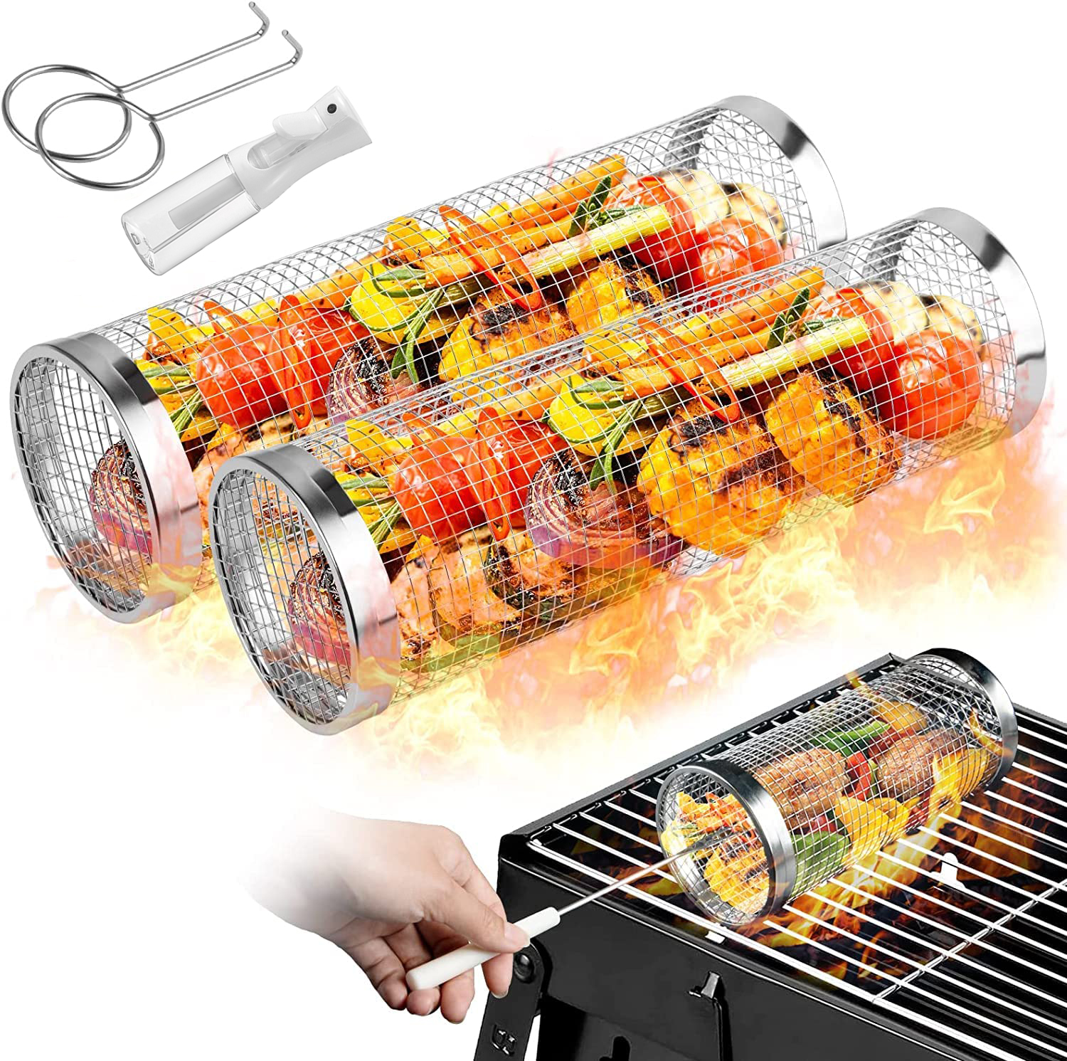 Camping Cooking Trangia - Cestas rodante para asar al aire
