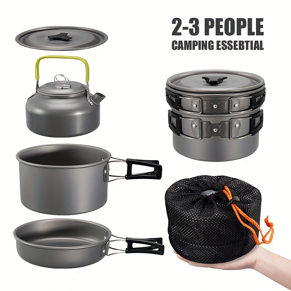 Camping Cooking Set - Juego de utensilios de cocina para