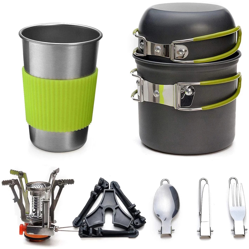 Camping Cooking Fire Pit - Kit de utensilios de cocina para
