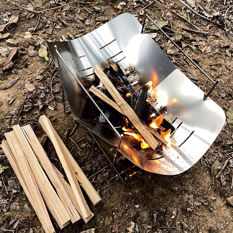 Camping Cooking Fire Pit - Estufa de leña para acampar, estufa