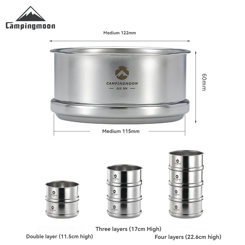 Camping Cooking Tray - CAMPINGMOON Portatle Camping al aire libre