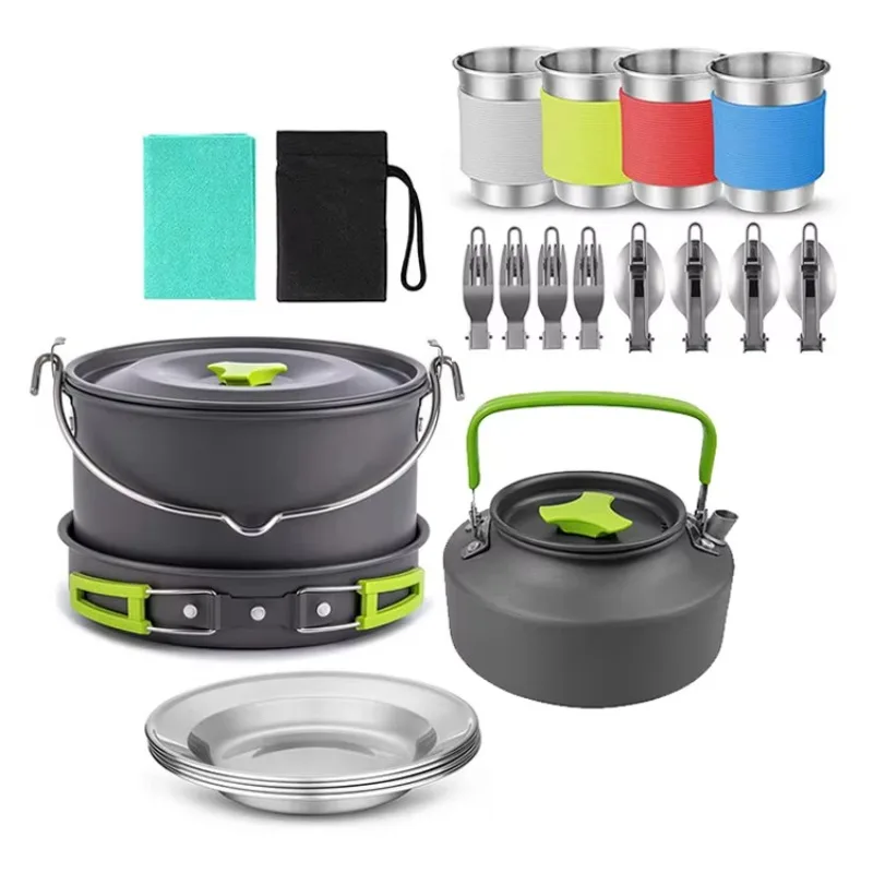 Olla de cocina plegable ligera - Quality Camping Cooking Set reseña y precio