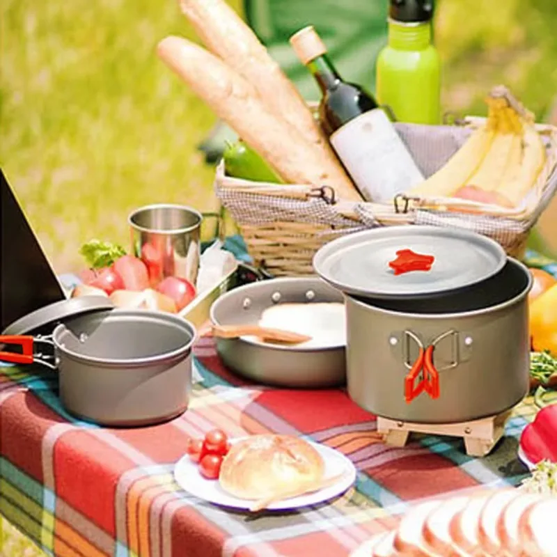 Olla de cocina plegable ligera - Quality Camping Cooking Set reseña y precio