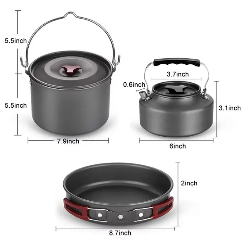 Olla de cocina plegable ligera - Quality Camping Cooking Set reseña y precio