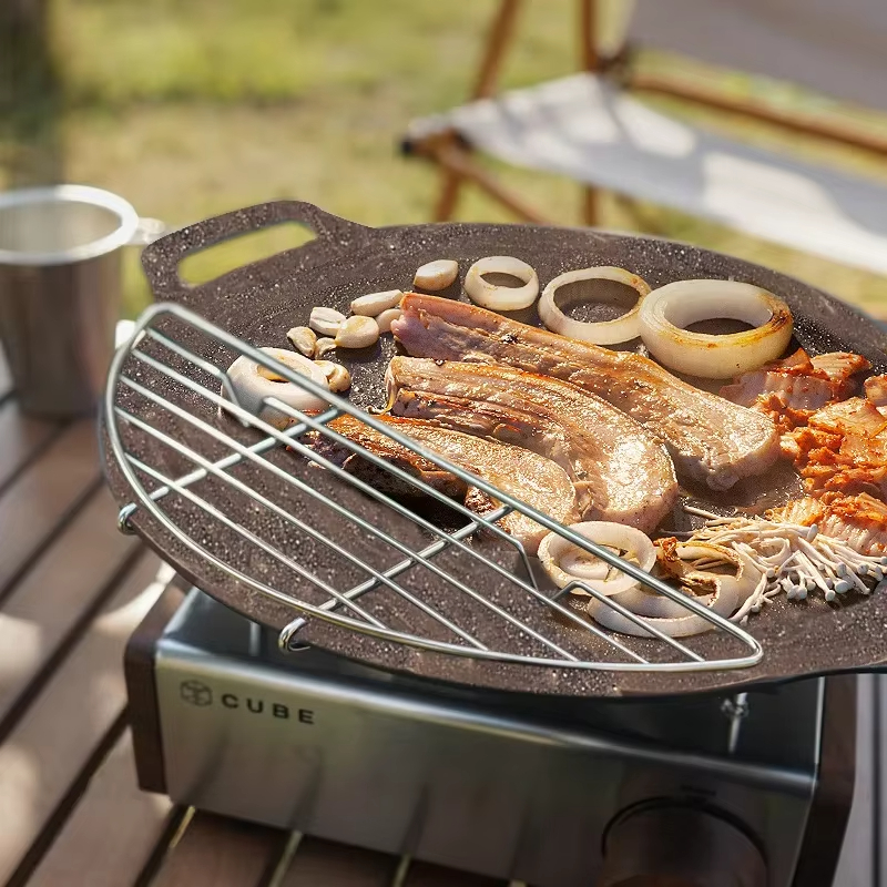 Rejilla de acero inoxidable pa - Camping Cooking Wok reseña y precio