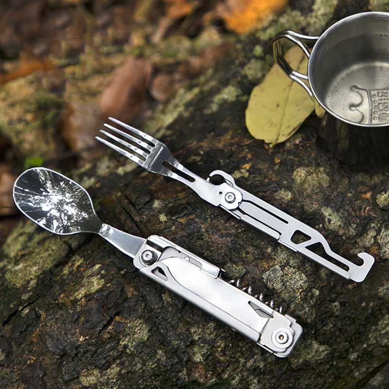 Juego de tenedor y cuchara mul - Camping Cooking Kit Box reseña y precio