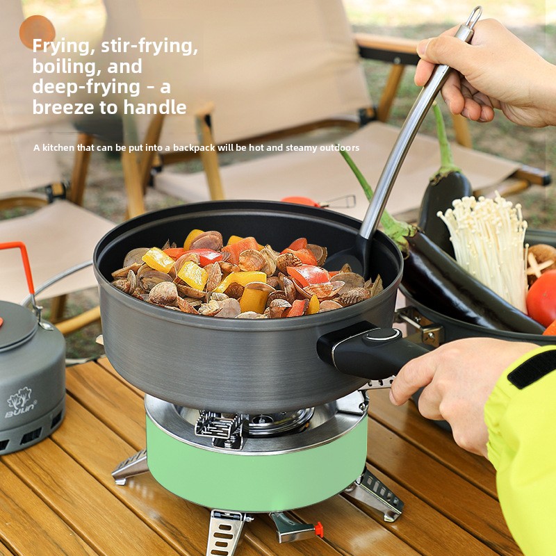 Sartén antiadherente Bulin, wo - Camping Cooking Wok reseña y precio