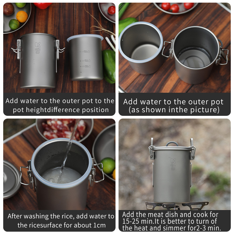 Olla para Arroz KEITH de Titan - Camping Cooking Set reseña y precio