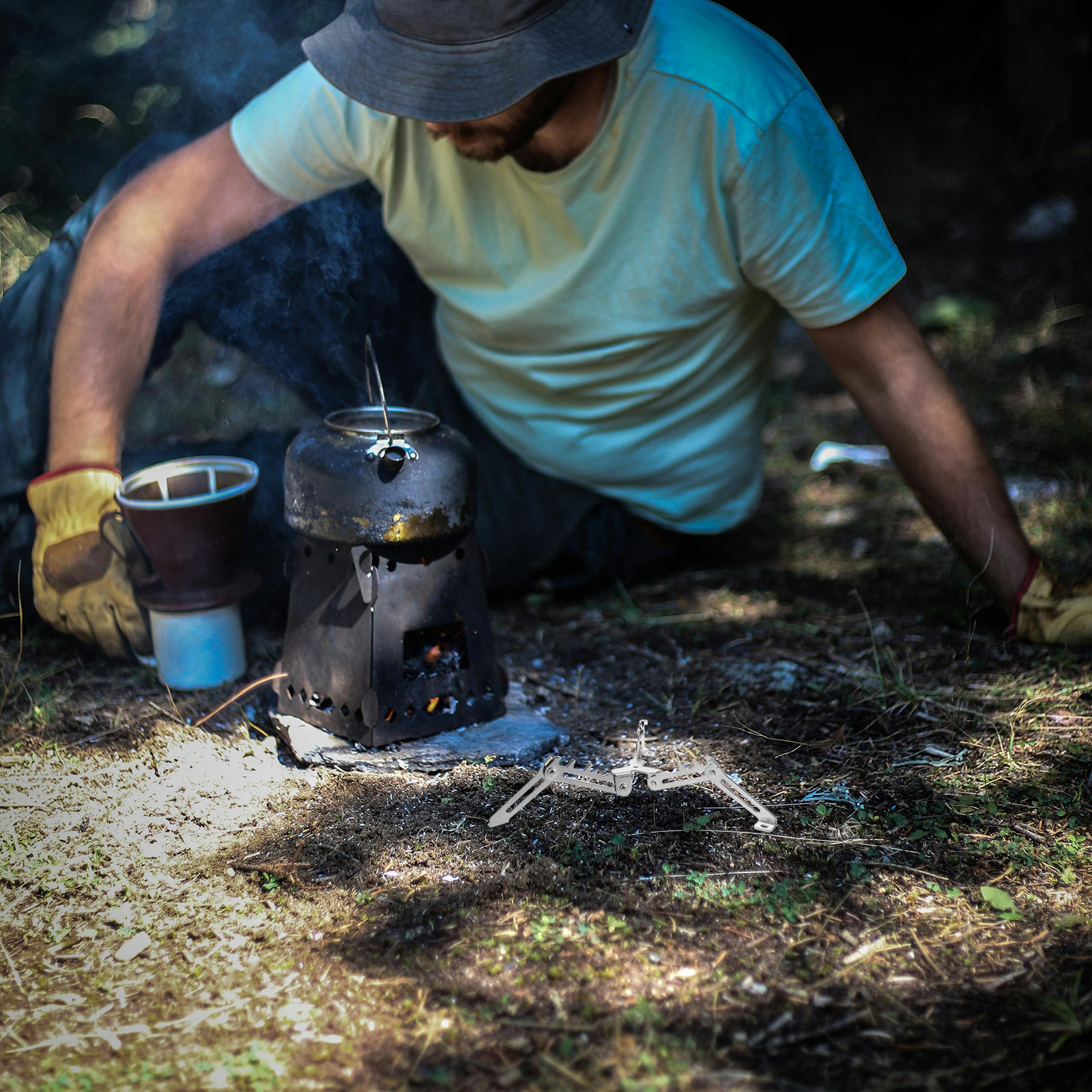 Soporte Plegable de Acero Inox - Camping Cooking Canister reseña y precio