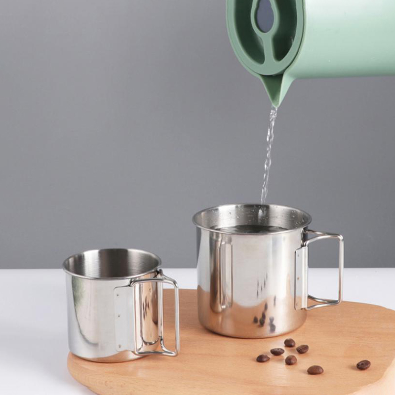 Taza de acero inoxidable para  - Quality Camping Cooking Set reseña y precio