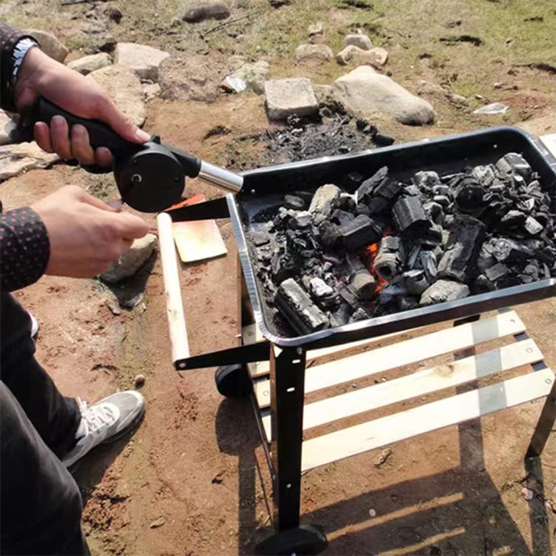 Ventilador de Mano Portátil pa - Camping Cooking Trangia reseña y precio